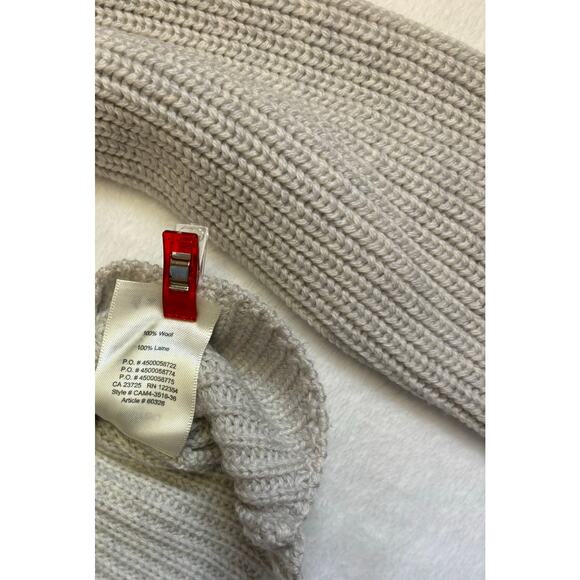 Aritzia Wilfred Sardou Sweater Heather Birch XS Made in Italy 100% Wool - Picture 9 of 12